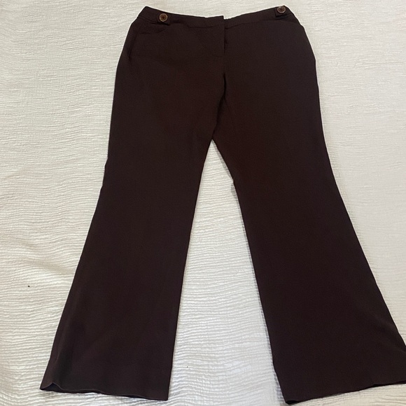 AK Anne Klein Brown stretch Pants - Picture 1 of 7